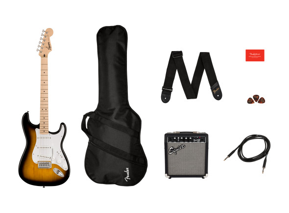 Fender Squier Sonic Stratocaster Pack 2-Color Sunburst Fender Squier Sonic Stratocaster Pack 2-Color Sunburst
